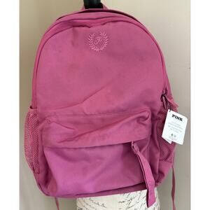 Victoria Secret PINK Classic Canvas Backpack (Raspberry Color)